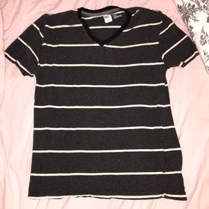 Striped v-neck shirt